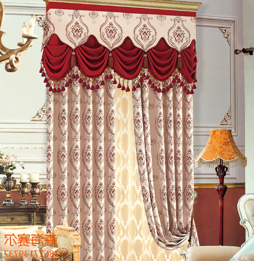 True velvet jacquard Roman curtains